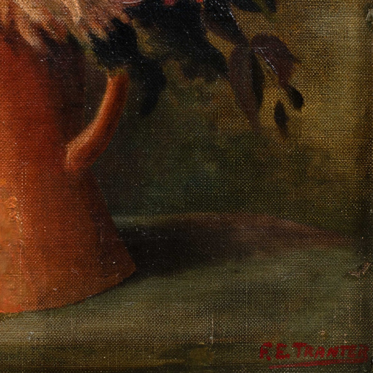 Pittore inglese (XX sec.) - Vaso di fiori.-photo-2