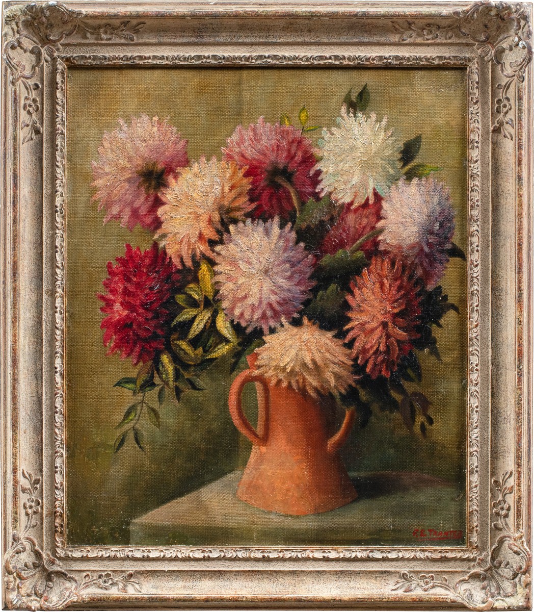 Pittore inglese (XX sec.) - Vaso di fiori.