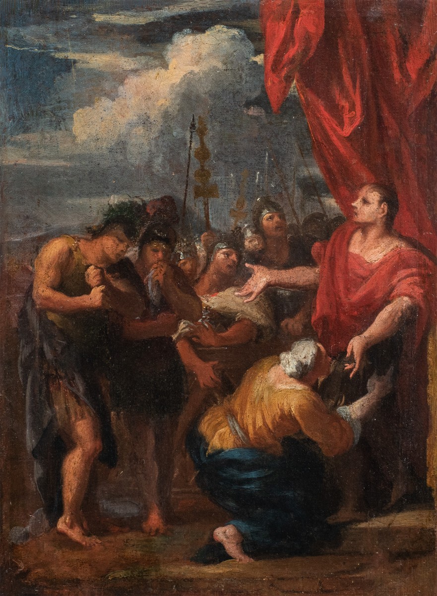 Pier Dandini (Firenze 1646 - Firenze 1712) attribuito - La continenza di Scipione