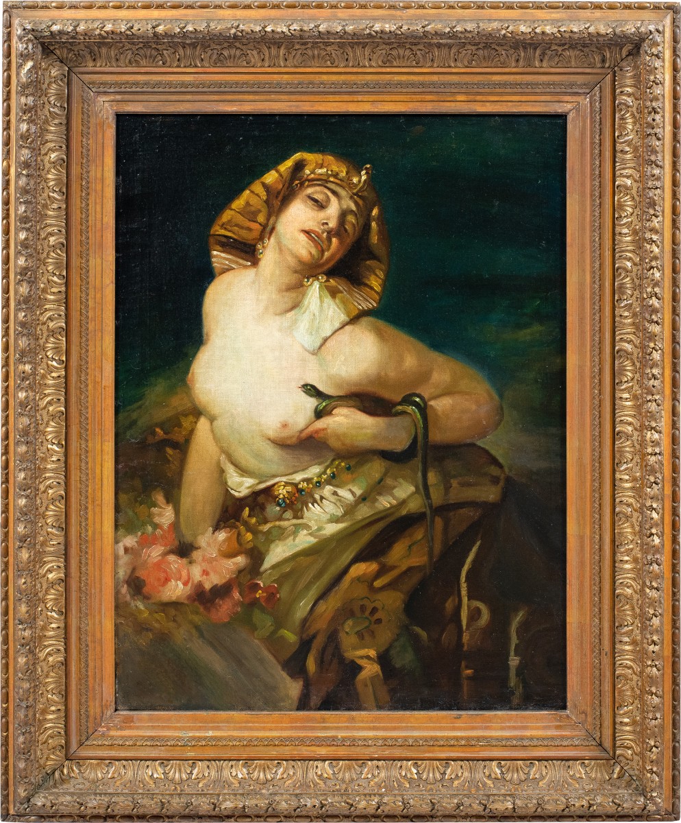 Pittore simbolista francese (XIX sec.) - Cleopatra.