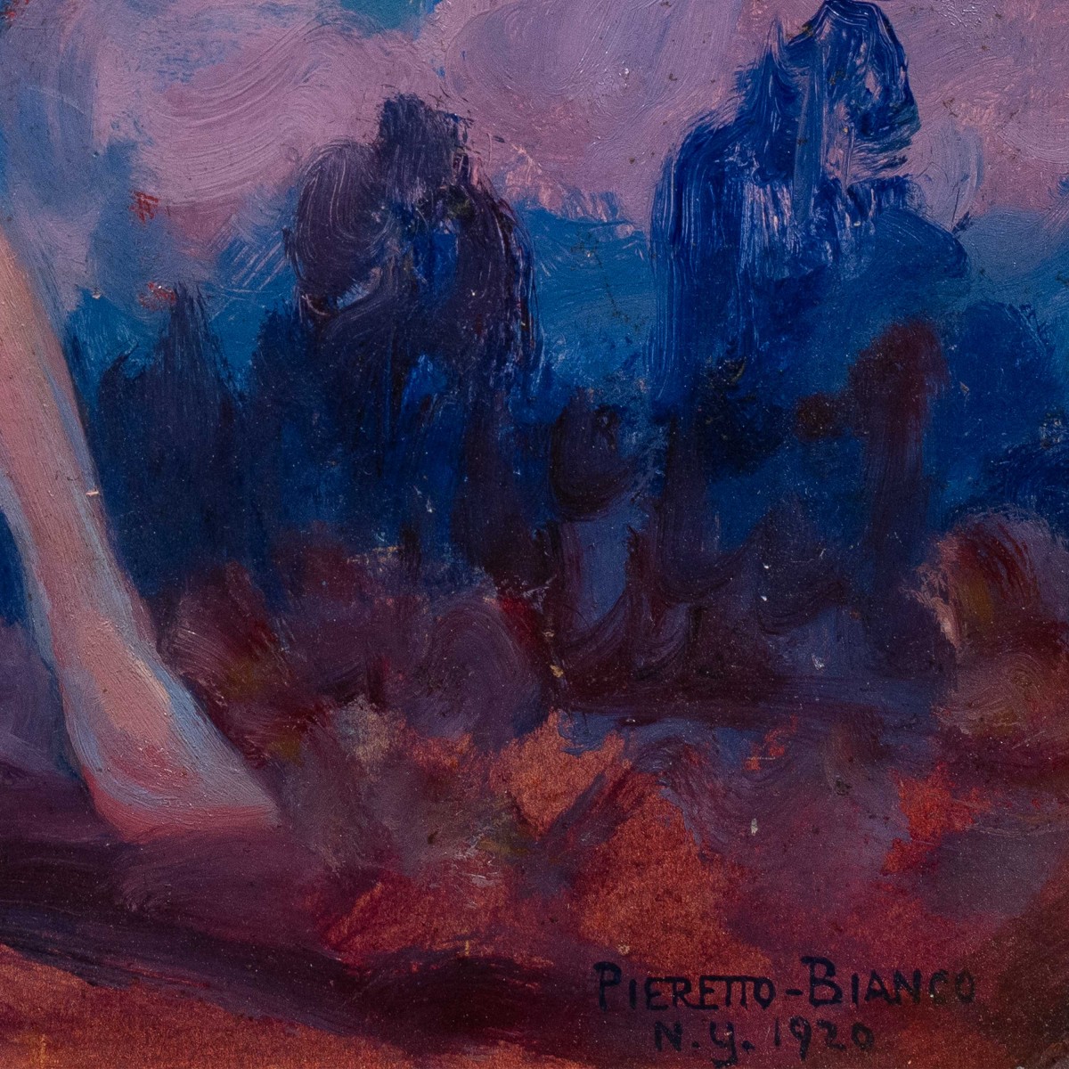 Pietro Bianco Bortoluzzi, detto Pieretto Bianco (Trieste 1875 - Bologna 1937) - Satiro e ninfa.-photo-3