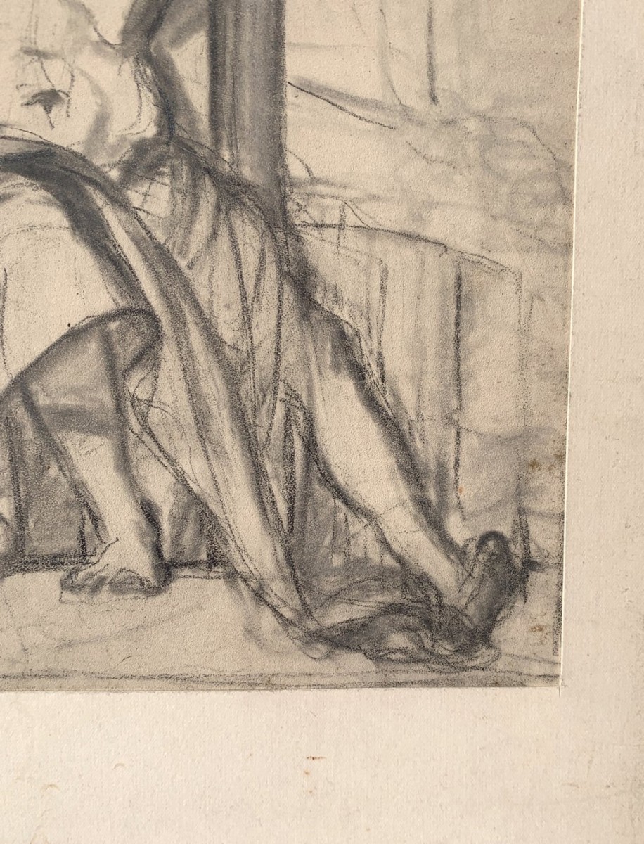 Disegnatore italiano (XVIII-XIX sec.) - Studio per un S. Sebastiano.-photo-2