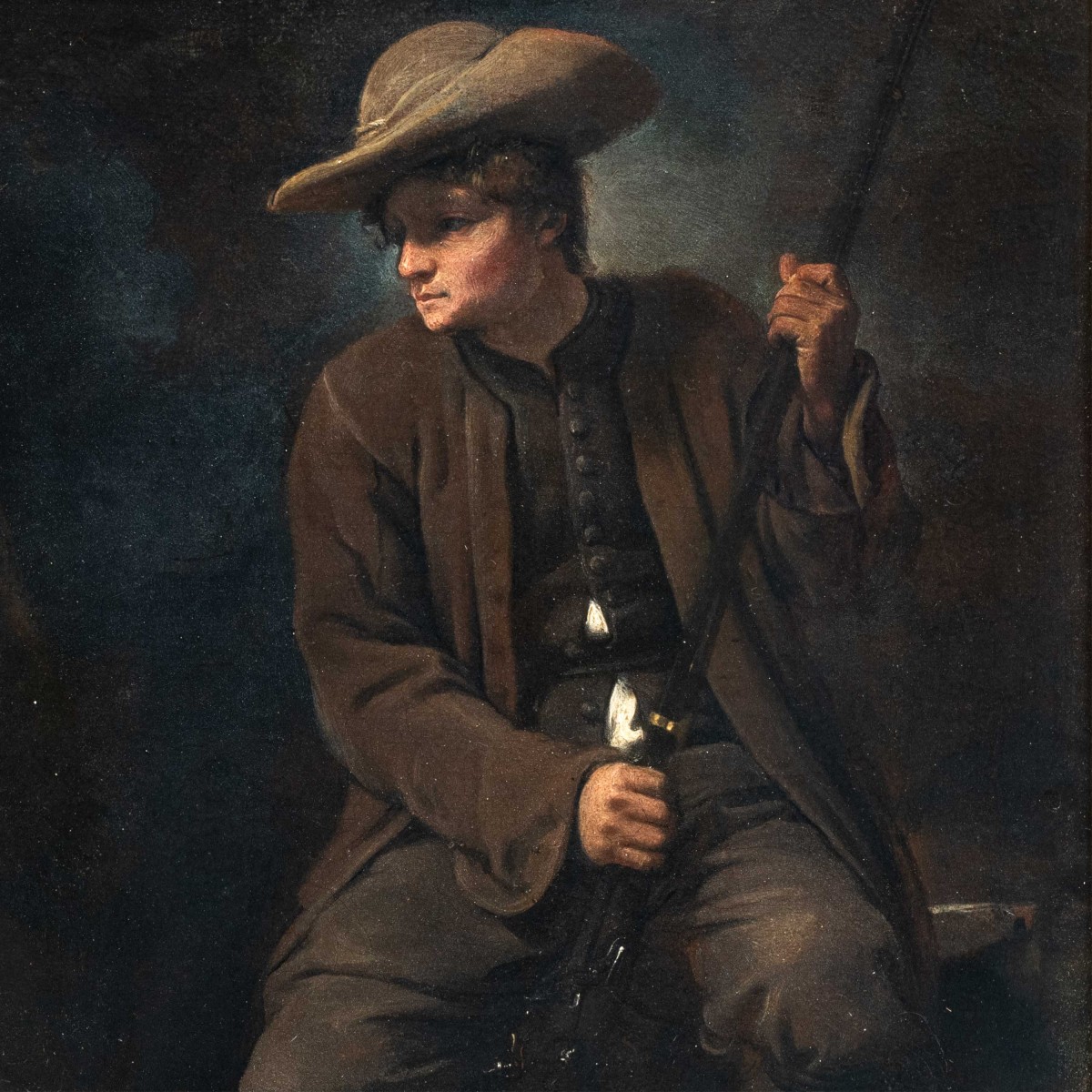 Pietro Longhi (Venezia 1701 - Venezia 1785) - Il Cacciatore.-photo-2