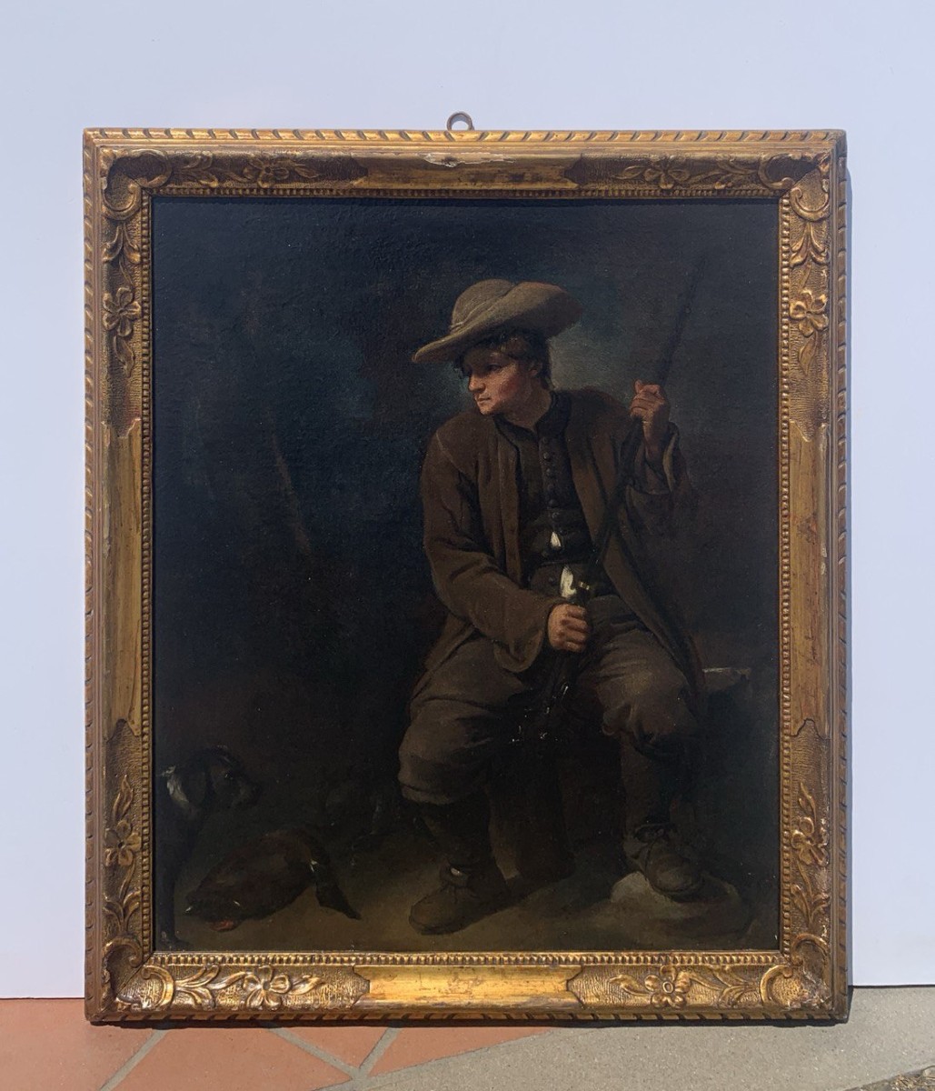 Pietro Longhi (Venezia 1701 - Venezia 1785) - Il Cacciatore.-photo-4