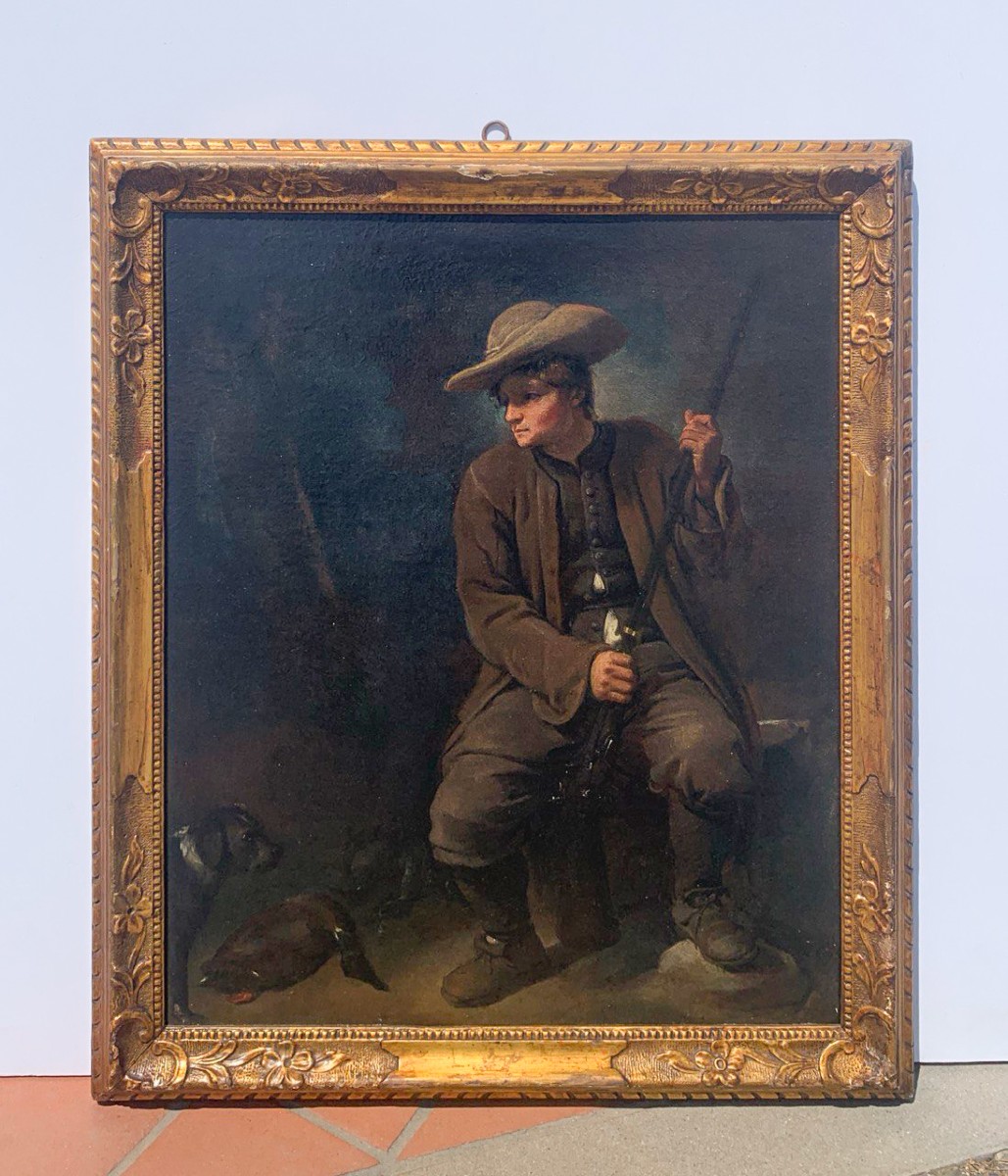 Pietro Longhi (Venezia 1701 - Venezia 1785) - Il Cacciatore.-photo-4