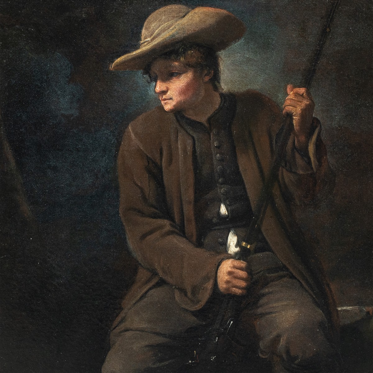 Pietro Longhi (Venezia 1701 - Venezia 1785) - Il Cacciatore.-photo-2
