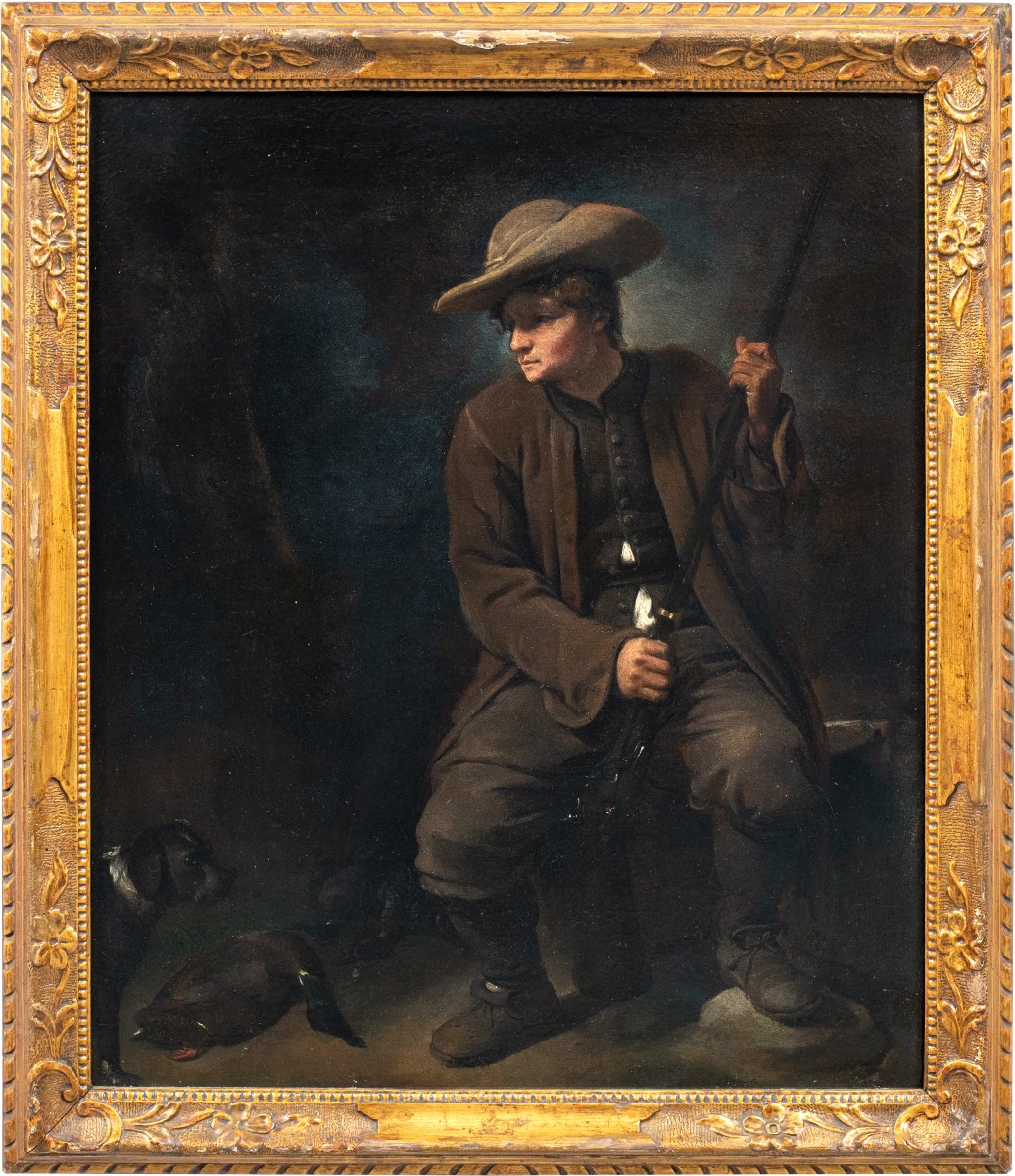 Pietro Longhi (Venezia 1701 - Venezia 1785) - Il Cacciatore.