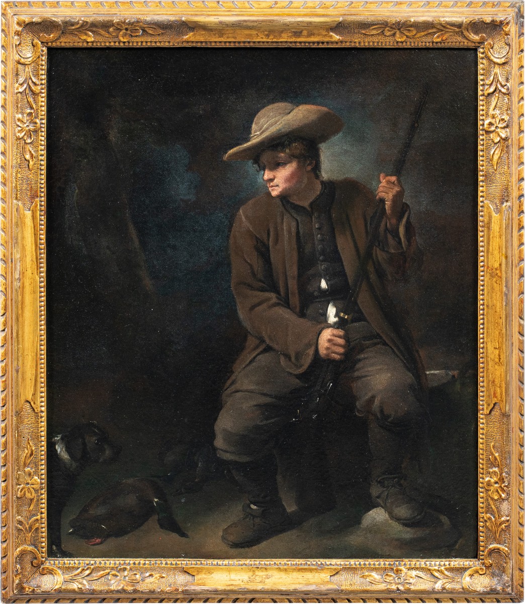 Pietro Longhi (Venezia 1701 - Venezia 1785) - Il Cacciatore.