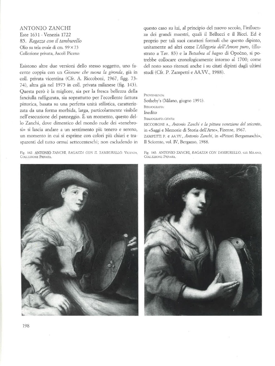 Antonio Zanchi (Este 1631 - Venezia 1722) - Contadina con tamburello. -photo-4