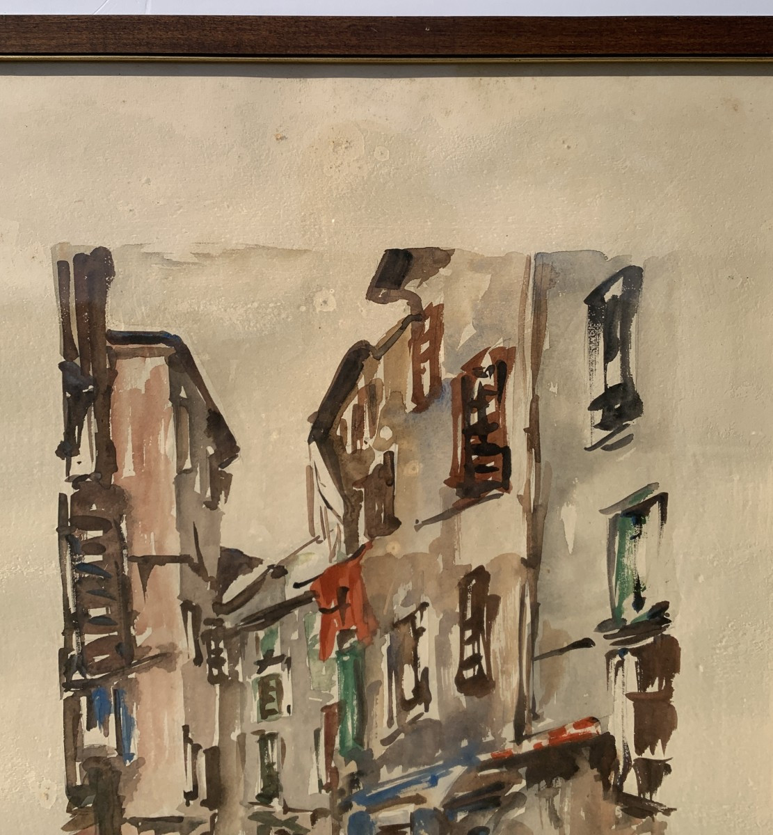 Pittore triestino (datato 1959) - Via dei Cavazzeni a Trieste.-photo-4