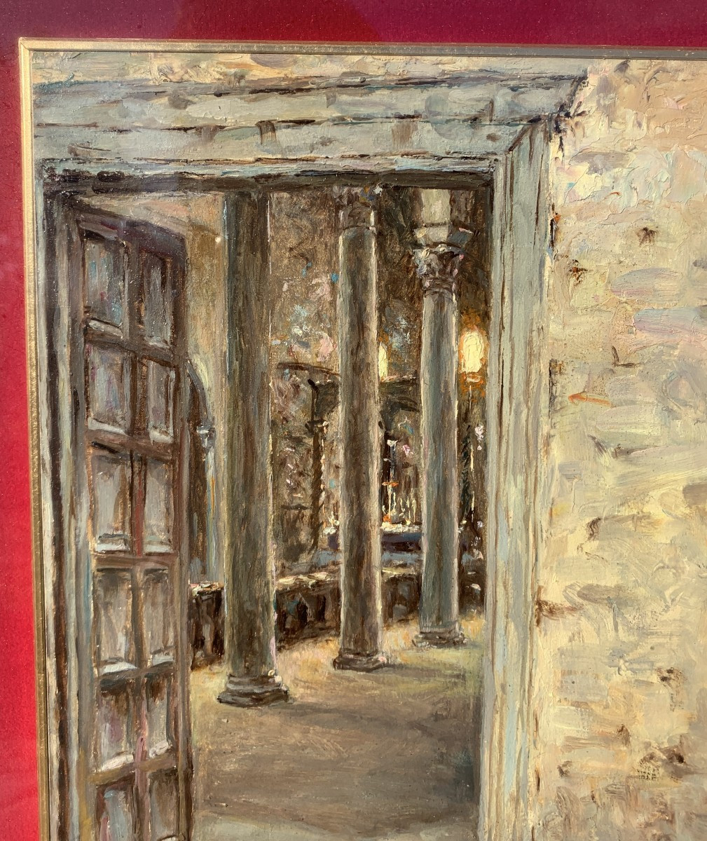 Sebastiano Garbin (Attivo a Trieste nel XX sec.) - Interno della cattedrale di Parenzo.-photo-4