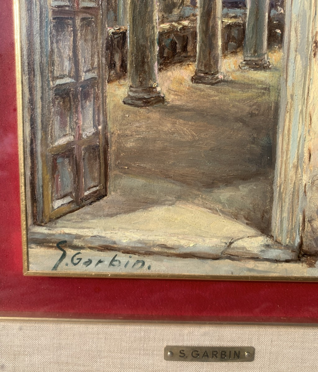 Sebastiano Garbin (Attivo a Trieste nel XX sec.) - Interno della cattedrale di Parenzo.-photo-1