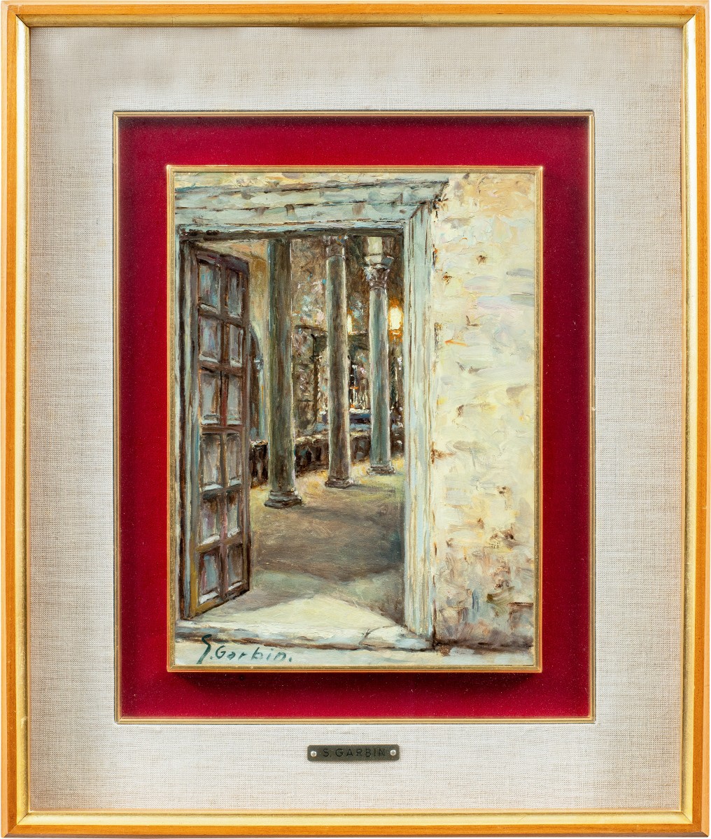 Sebastiano Garbin (Attivo a Trieste nel XX sec.) - Interno della cattedrale di Parenzo.