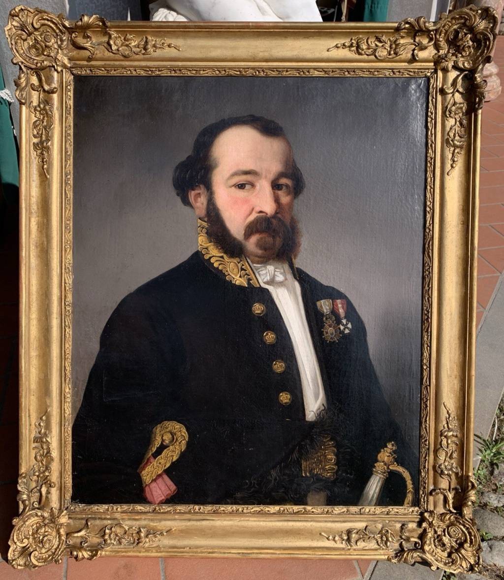 Pittore europeo (1804-1867 ca.) - Ritratto di ufficiale dell’Impero Austriaco.-photo-4