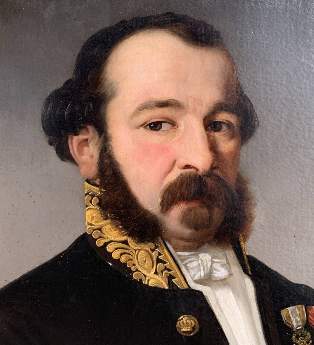 Pittore europeo (1804-1867 ca.) - Ritratto di ufficiale dell’Impero Austriaco.-photo-1