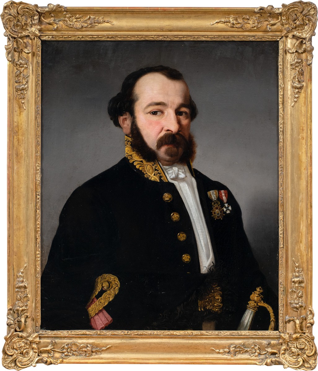 Pittore europeo (1804-1867 ca.) - Ritratto di ufficiale dell’Impero Austriaco.
