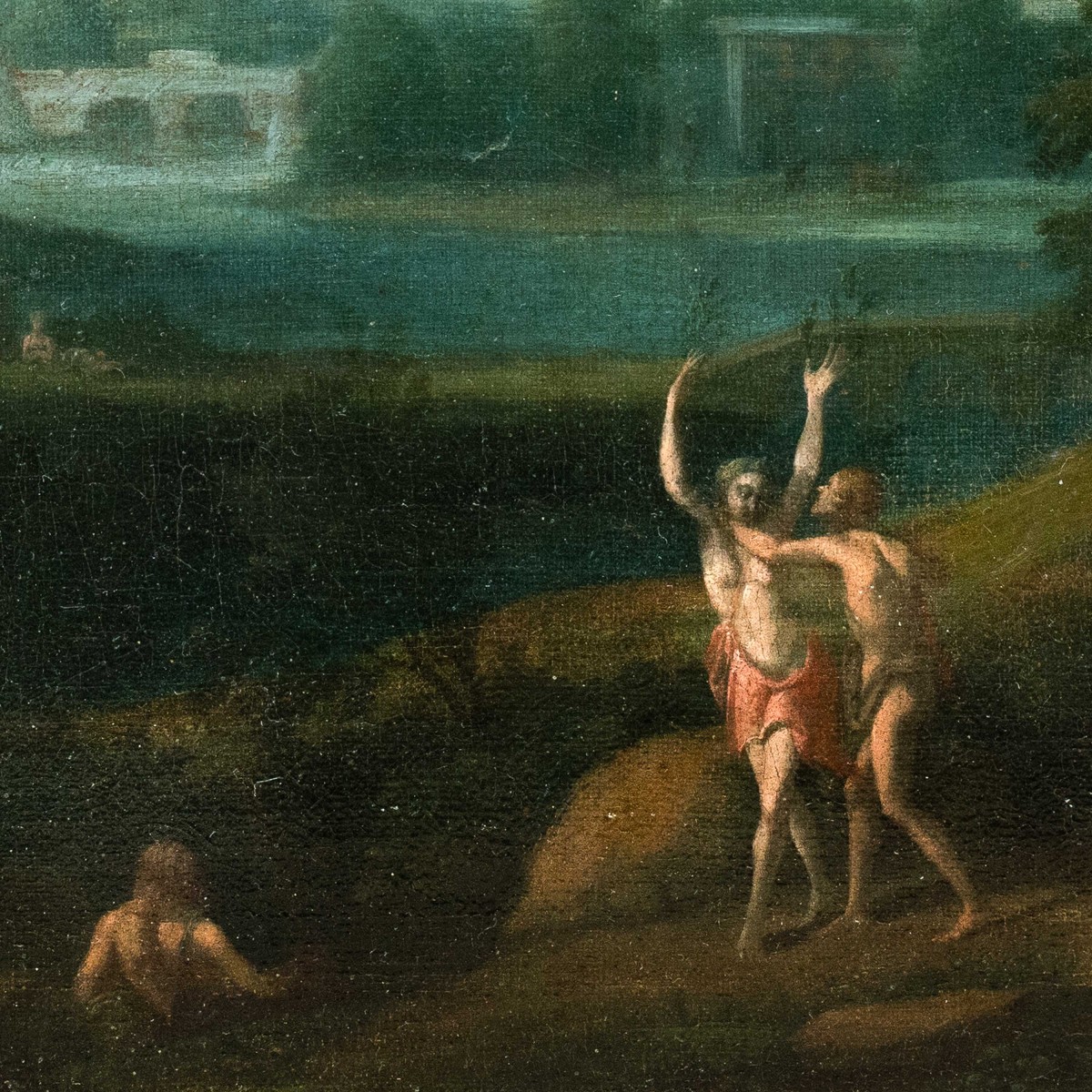 Cerchia di Hendrik Frans van Lint (Anversa 1684 - Roma 1763) - Apollo e Dafne.-photo-2