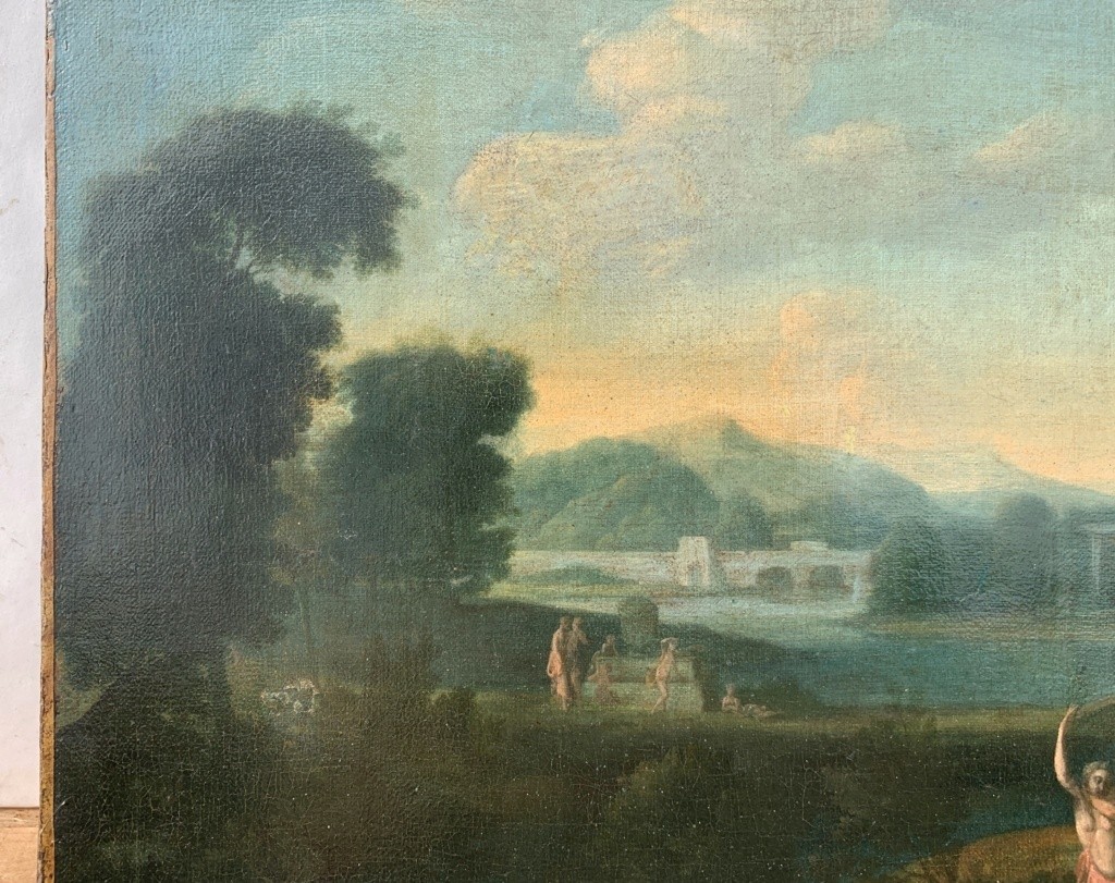 Cerchia di Hendrik Frans van Lint (Anversa 1684 - Roma 1763) - Apollo e Dafne.-photo-1