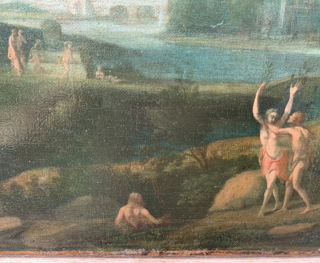 Cerchia di Hendrik Frans van Lint (Anversa 1684 - Roma 1763) - Apollo e Dafne.-photo-2