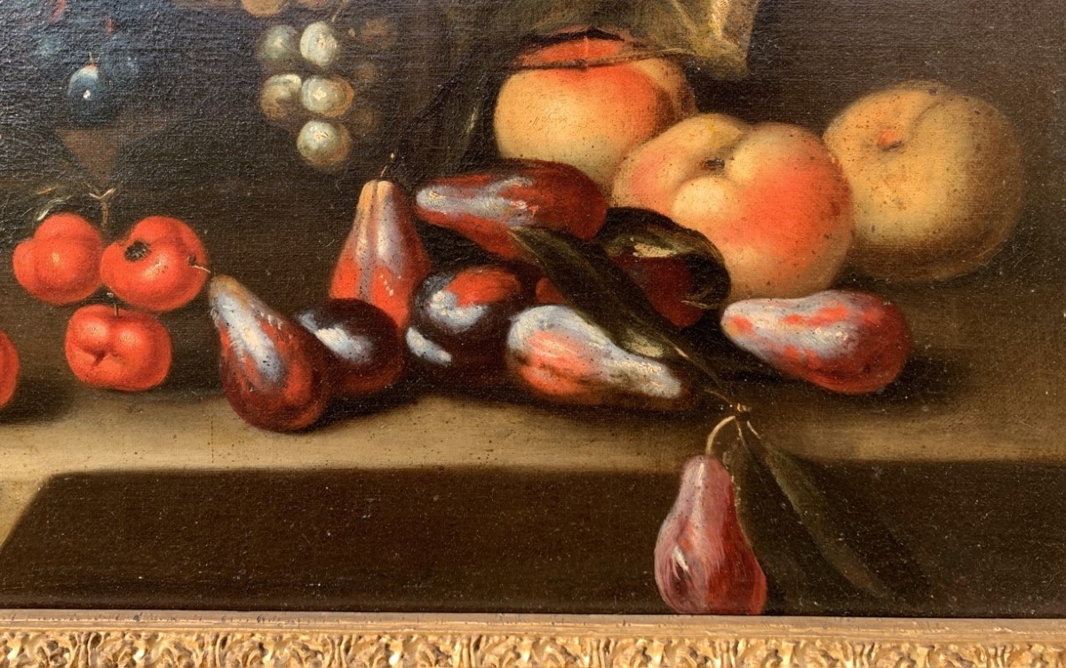 Francesco Annicini (Roma 1632 - post 1679) - Natura morta con fruttivendola.-photo-2