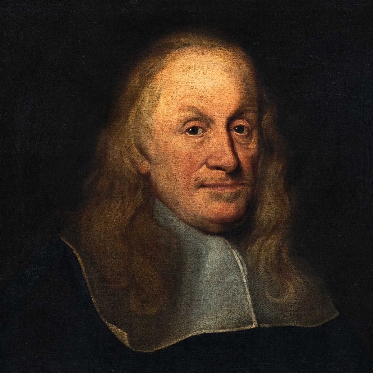 Nicolaes Maes (Dordrecht 1634 - Amsterdam 1693) cerchia di - Ritratto di gentiluomo.-photo-2