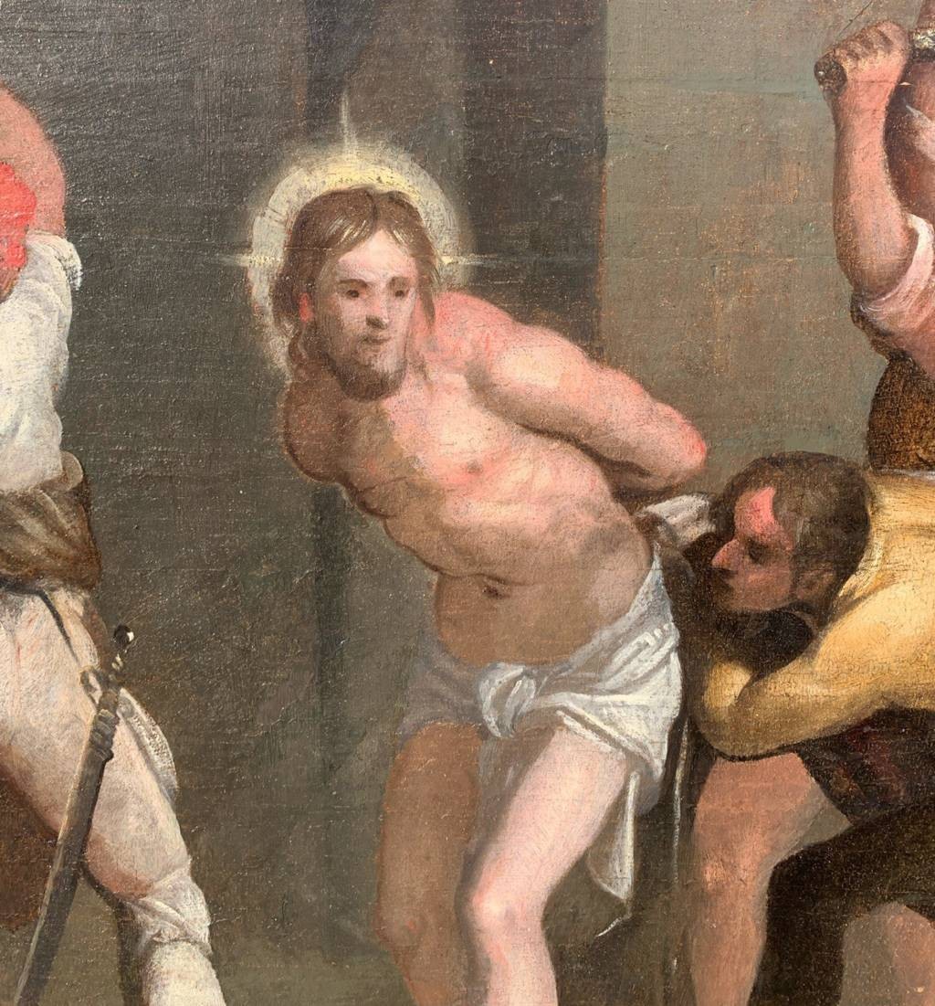 Piero di Giovanni Bonaccorsi, detto Perin del Vaga (XVI) bottega di - Flagellazione di Cristo.-photo-1
