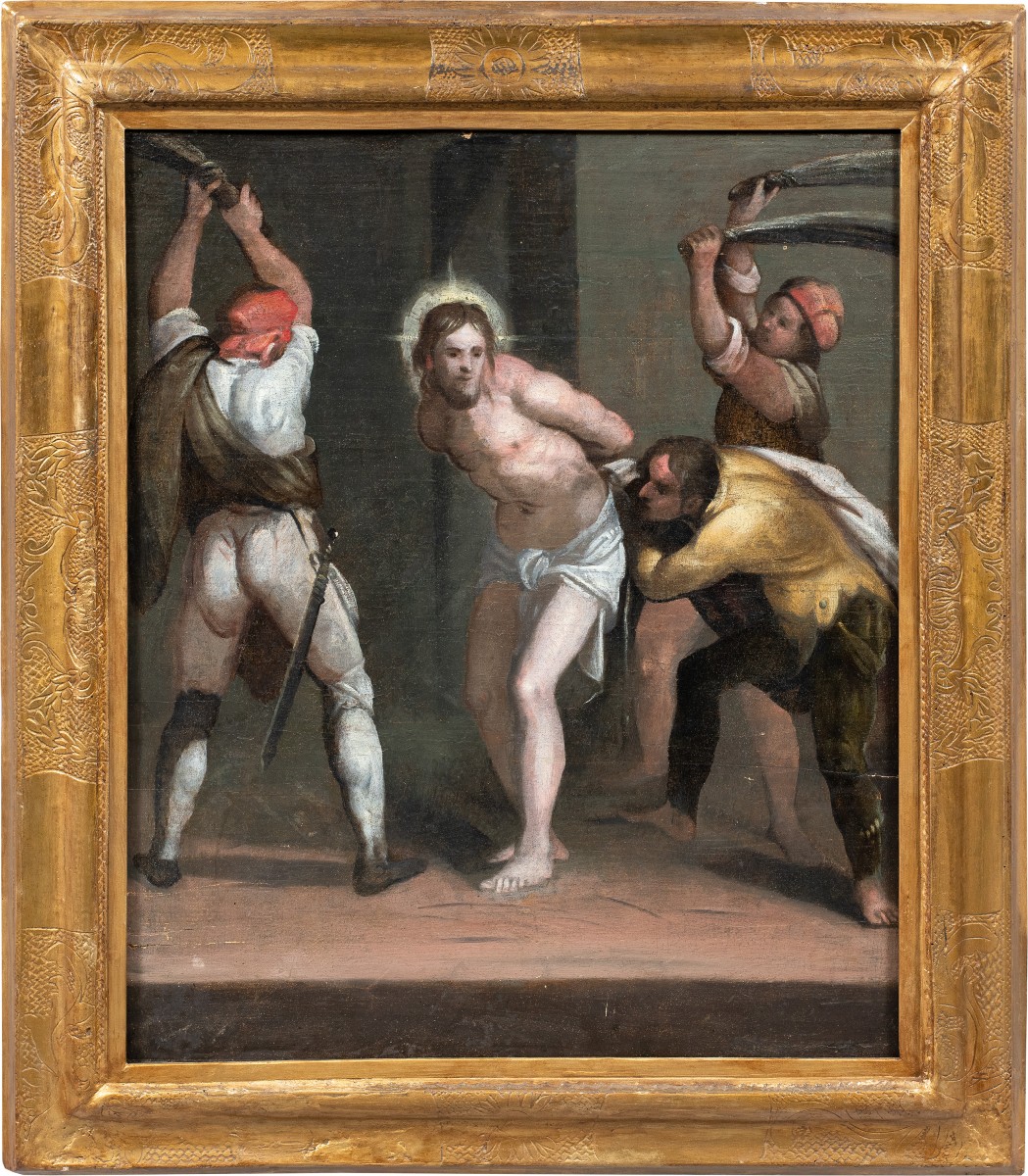 Piero di Giovanni Bonaccorsi, detto Perin del Vaga (XVI) bottega di - Flagellazione di Cristo.