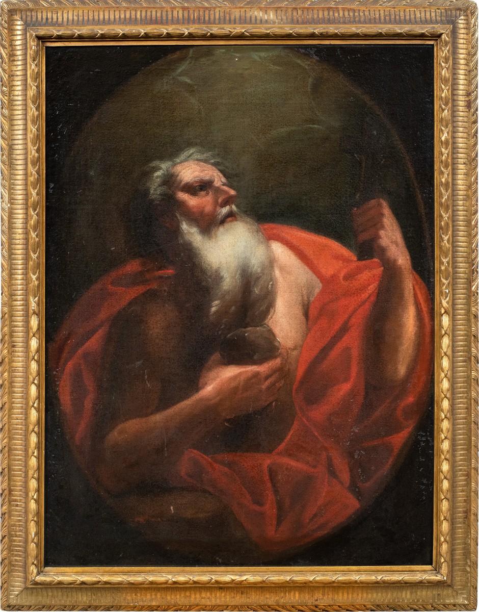 Giovanni Camillo Sagrestani (Firenze 1660 - Firenze 1731) cerchia di - San Girolamo.