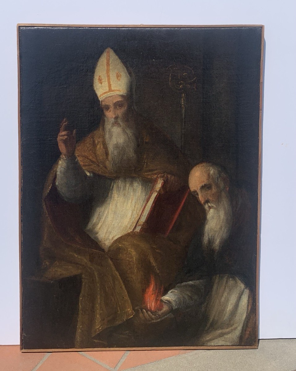 Pietro de' Marescalchi, detto lo Spada (XVI) - Sant’Ambrogio e Sant’Antonio.-photo-1