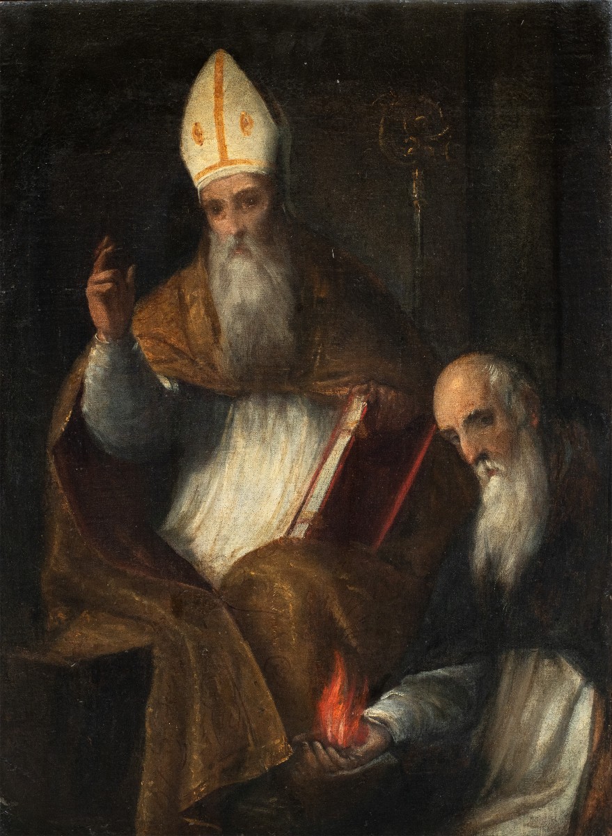 Pietro de' Marescalchi, detto lo Spada (XVI) - Sant’Ambrogio e Sant’Antonio.