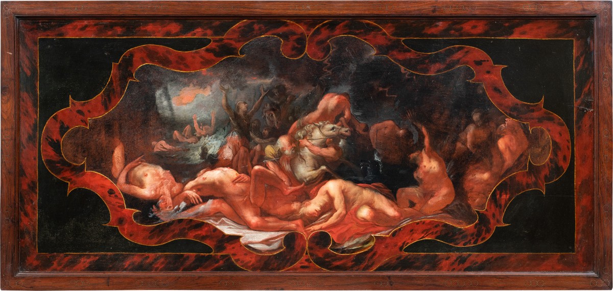 Pittore europeo (XVII-XVIII sec.) - Il diluvio di Deucalione e Pirra.
