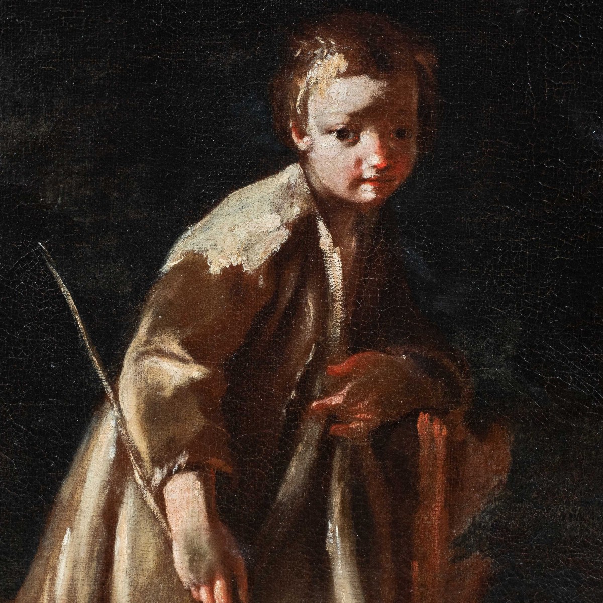 Giuseppe Maria Crespi detto lo Spagnoletto (Bologna 1665 - Bologna 1747) - Coppia di fanciulli.-photo-3