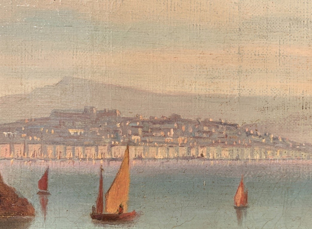 Pittore italiano (inizi XX sec.) - Trieste, veduta del Castello di Miramare.-photo-2