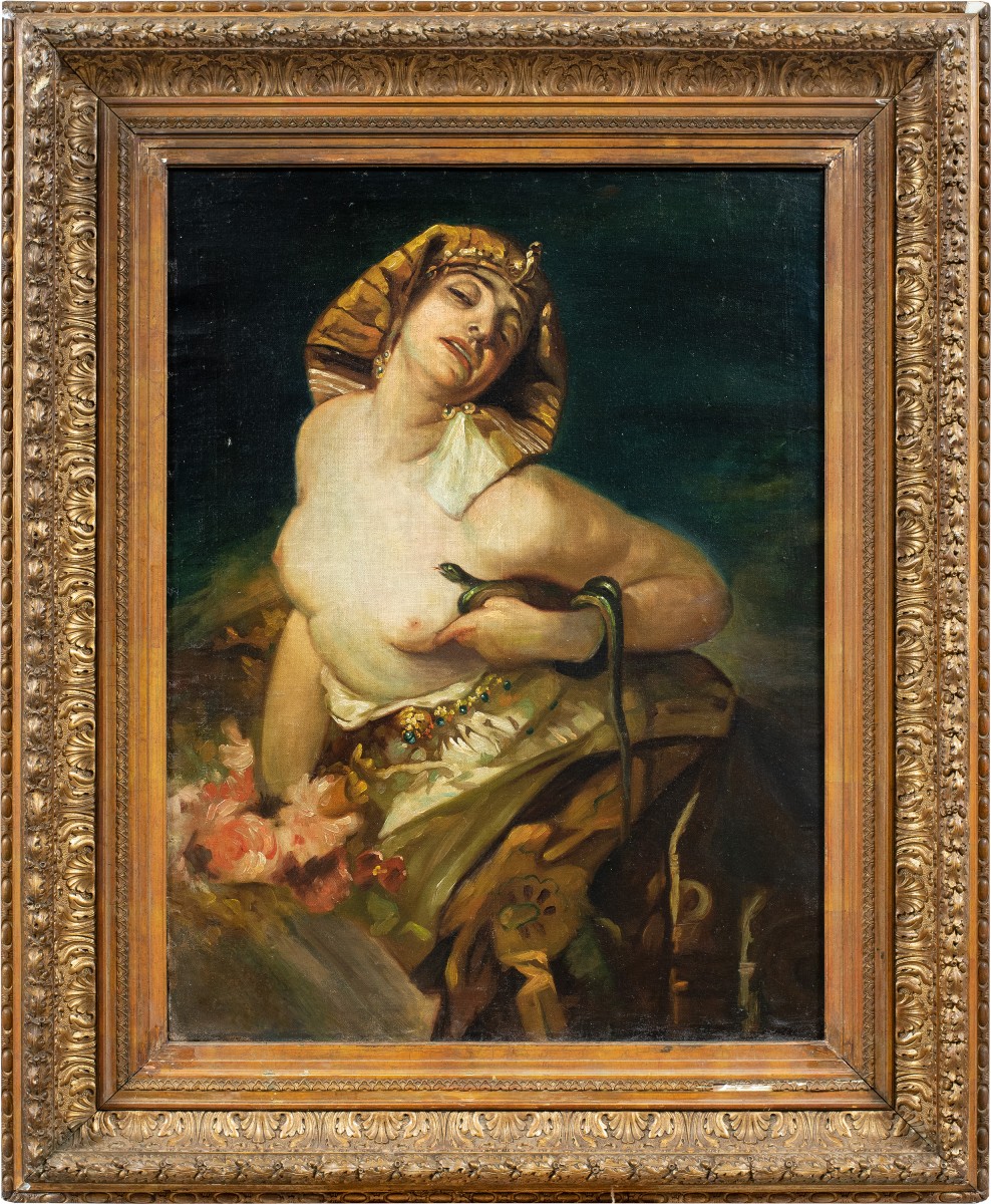Pittore simbolista francese (XIX sec.) - Cleopatra.