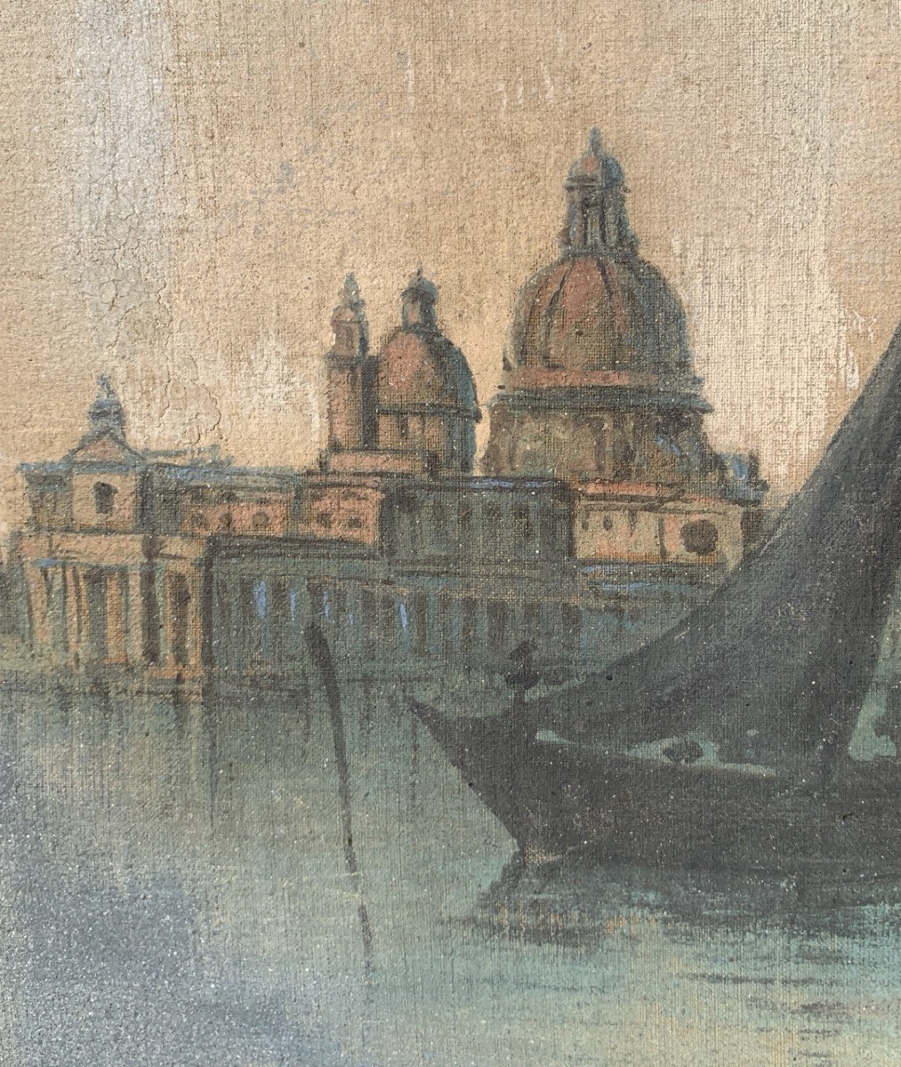 Pittore veneziano (XIX sec.) - Venezia, veduta dalla Riva degli Schiavoni.-photo-1