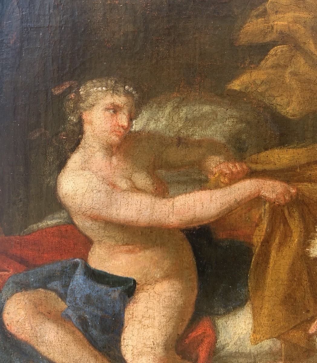 Pittore napoletano (XVII sec.) - Giuseppe e la moglie di Putifarre.-photo-2