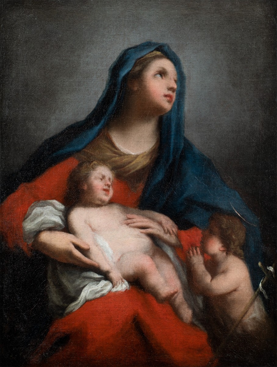 Jacopo Amigoni (Venezia 1682 - Madrid 1752) - Madonna con Bambino.