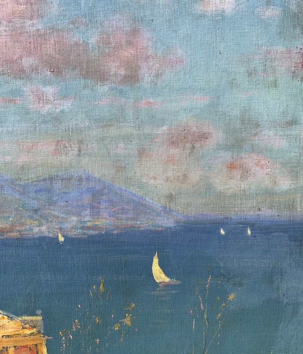 Carlo Costantino Tagliabue (Bresso 1880 - Milano 1960) - Il golfo di Rapallo.-photo-2