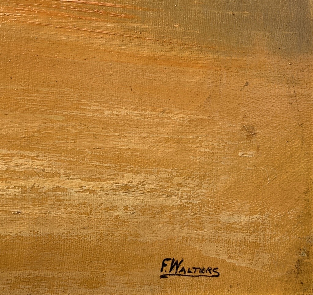 Frank Walters (British, fine XIX sec.) - Bestiame delle Highlands al lago.-photo-2