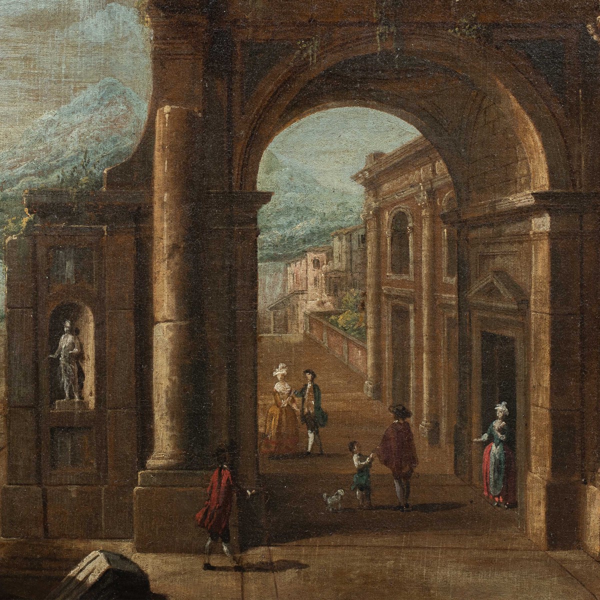 Francesco Battaglioli (Modena 1710 ca. - Venezia post 1796) - Capriccio architettonico.-photo-2