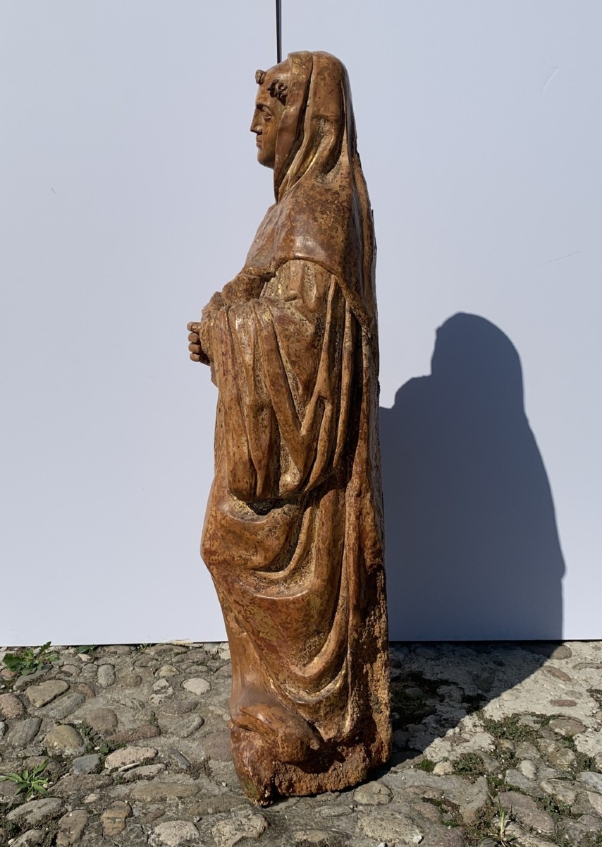 Scultura in legno intagliato - San Roberto. Italia, XVI secolo.-photo-2