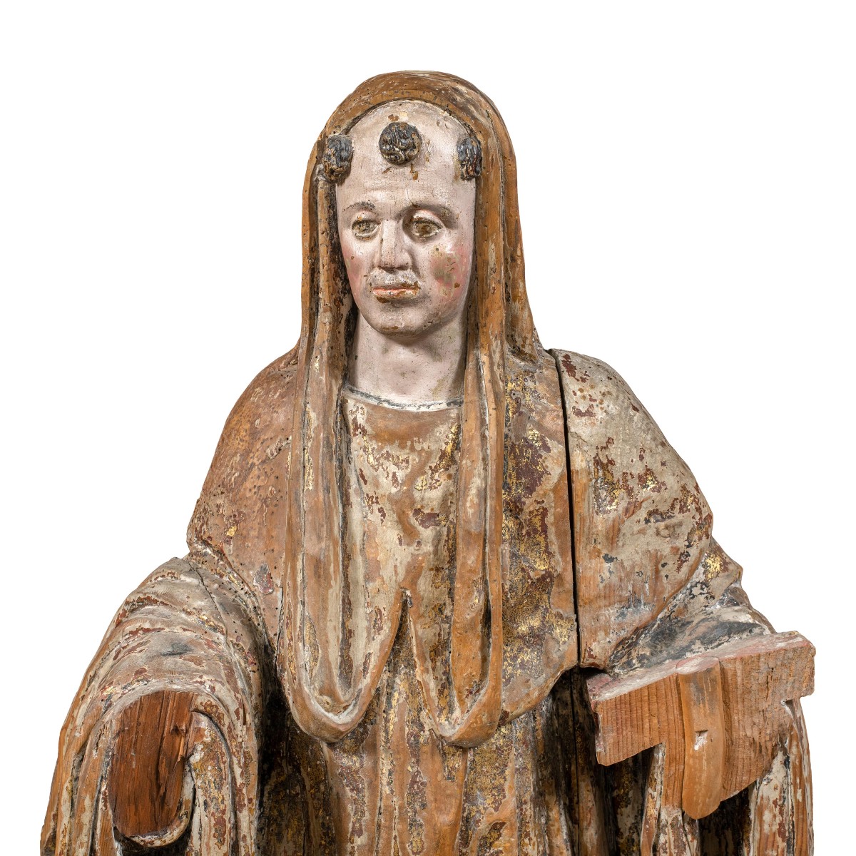 Scultura in legno intagliato - San Mauro. Italia, XVI secolo.-photo-3