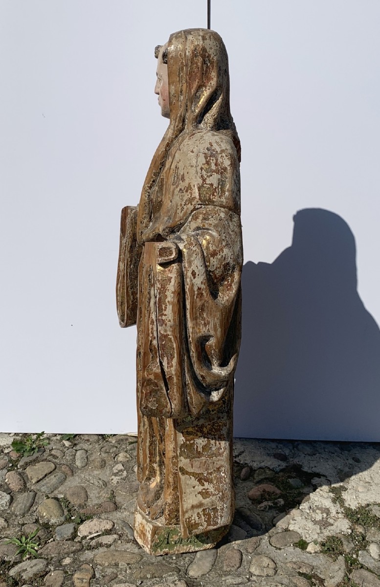 Scultura in legno intagliato - San Mauro. Italia, XVI secolo.-photo-2