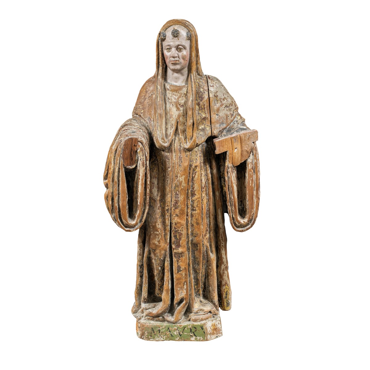 Scultura in legno intagliato - San Mauro. Italia, XVI secolo.