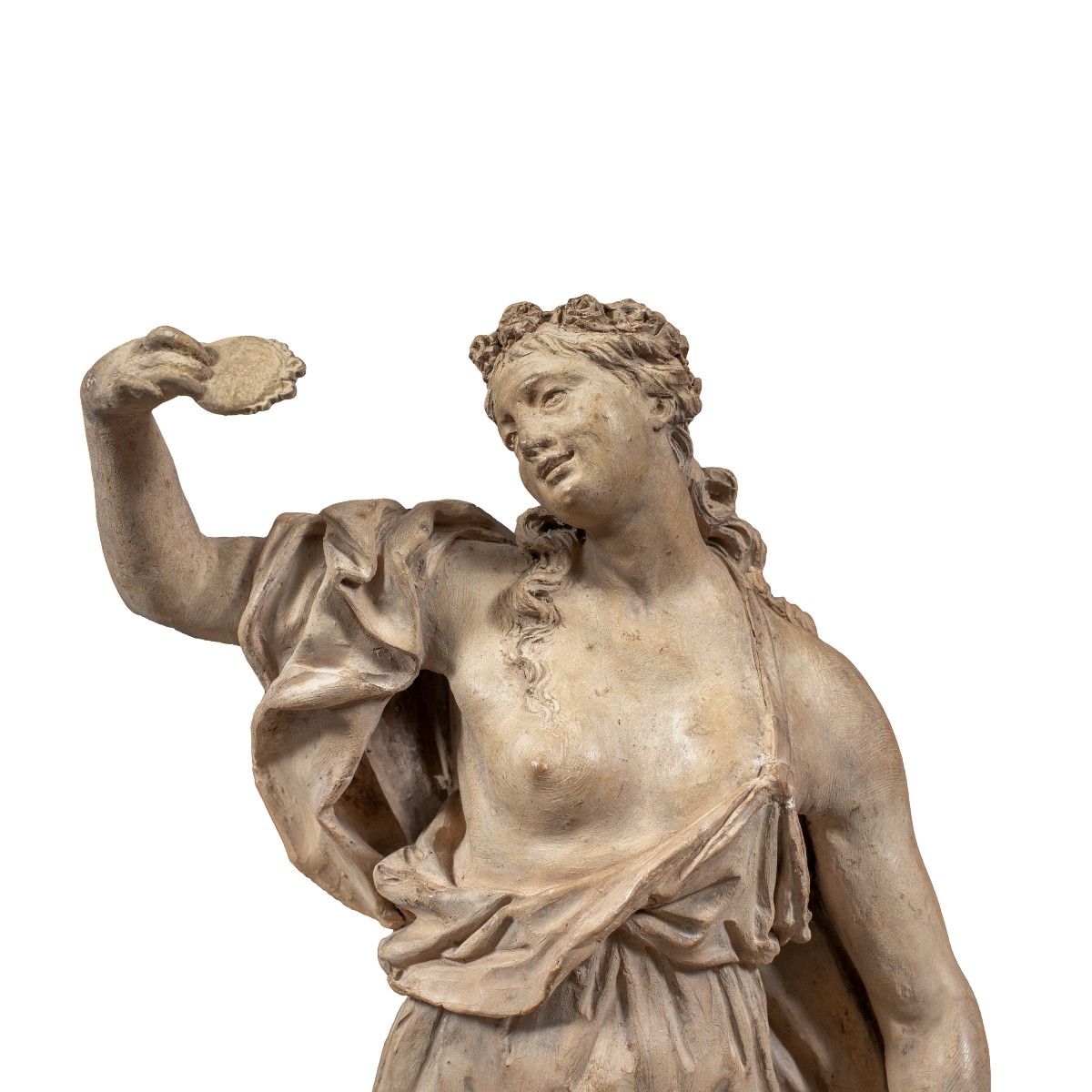 Scultura in terracotta - Allegoria della Vanità. Italia, XVIII secolo.-photo-4