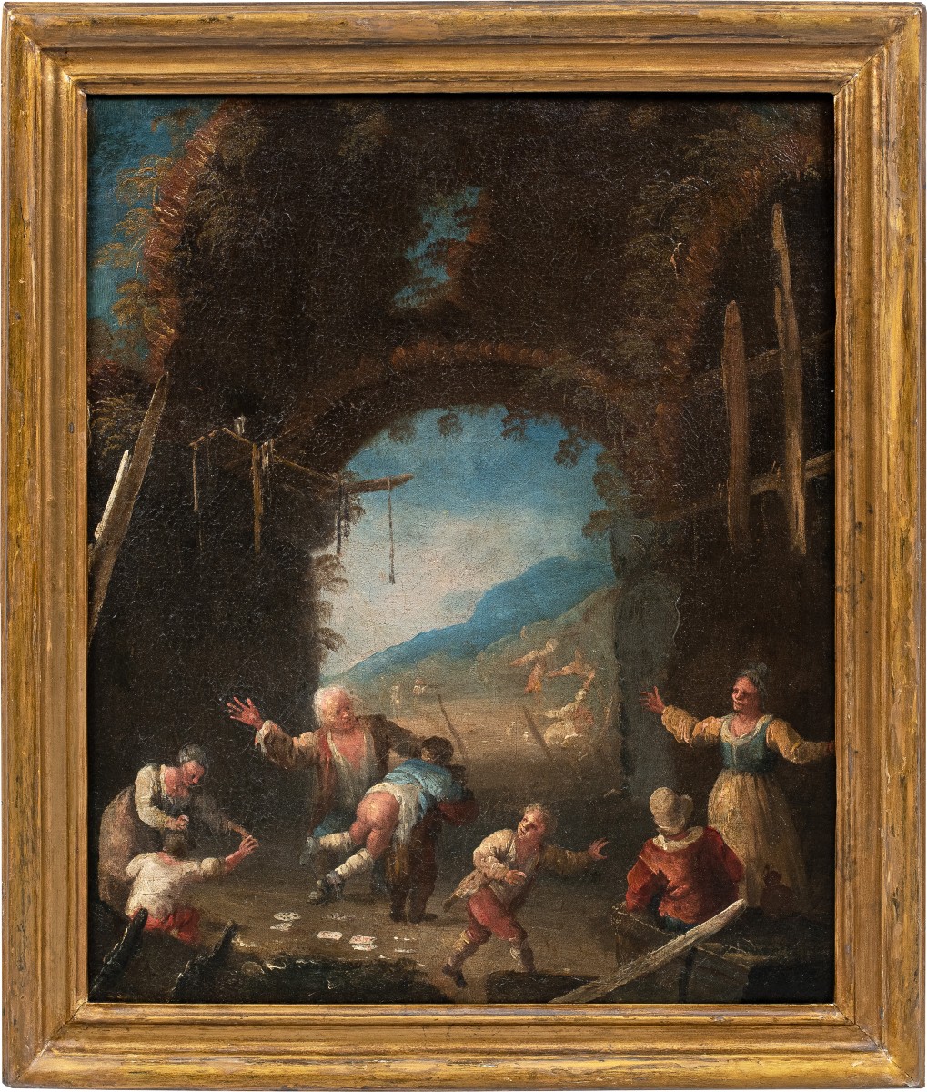 Matteo Ghidoni, detto Matteo dei Pitocchi (Firenze 1626 - Padova 1700) - Scena di genere.