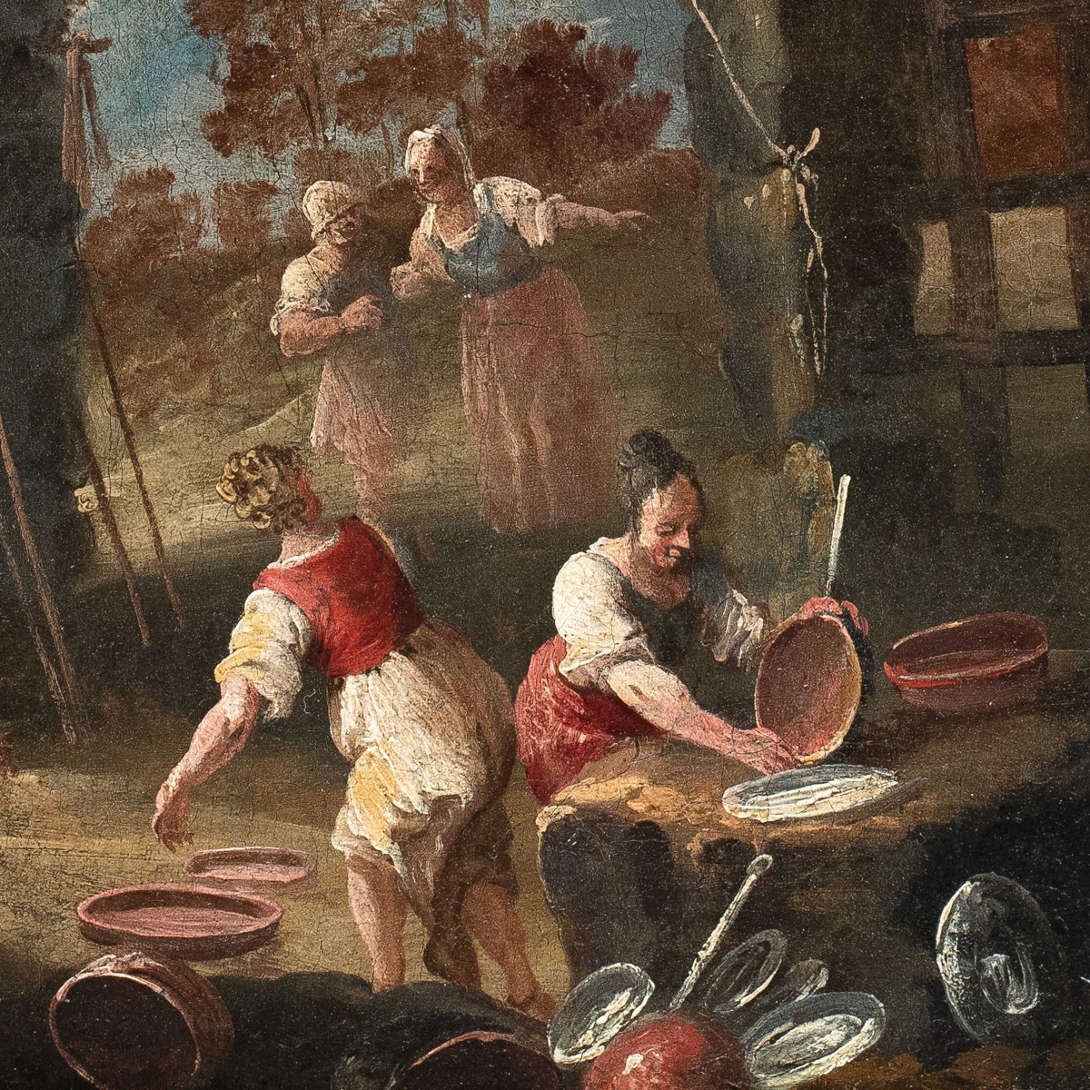 Matteo Ghidoni, detto Matteo dei Pitocchi (Firenze 1626 - Padova 1700) - Scena di genere.-photo-2