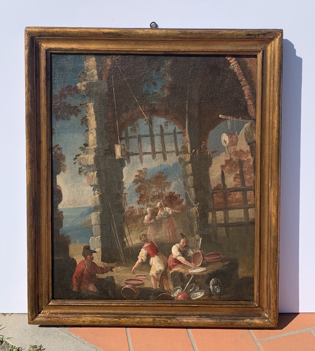 Matteo Ghidoni, detto Matteo dei Pitocchi (Firenze 1626 - Padova 1700) - Scena di genere.-photo-4