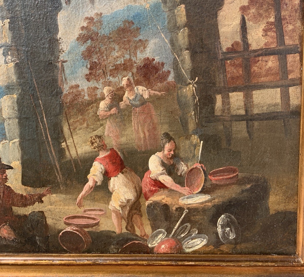 Matteo Ghidoni, detto Matteo dei Pitocchi (Firenze 1626 - Padova 1700) - Scena di genere.-photo-1