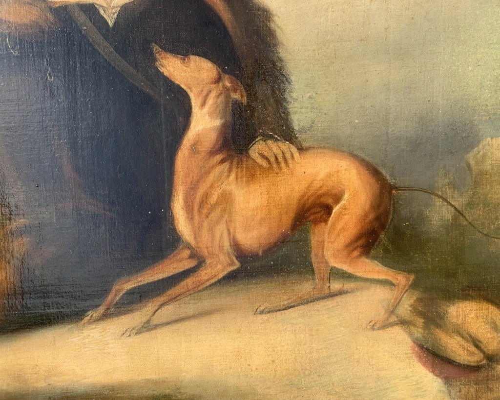 Pittore italiano (fine XIX sec.) - Il Falconiere.-photo-1